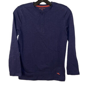 Tommy Bahama Kids Boys Henley Long Sleeve Shirt